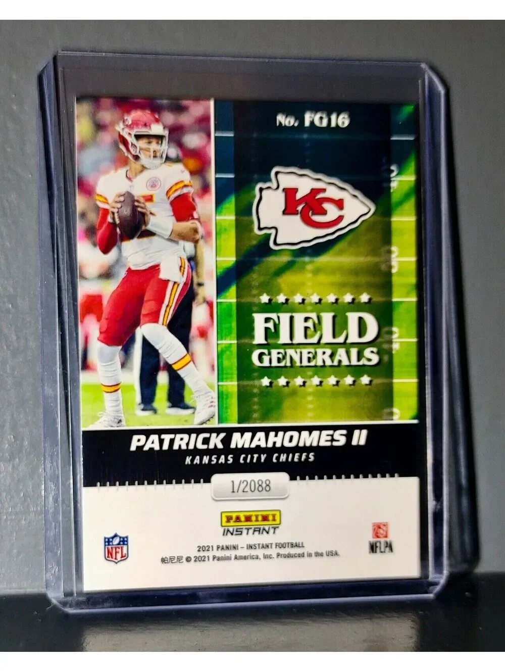 Patrick Mahomes II 2021 Panini NFL Instant Field Generals #16 Card 1 of 2088